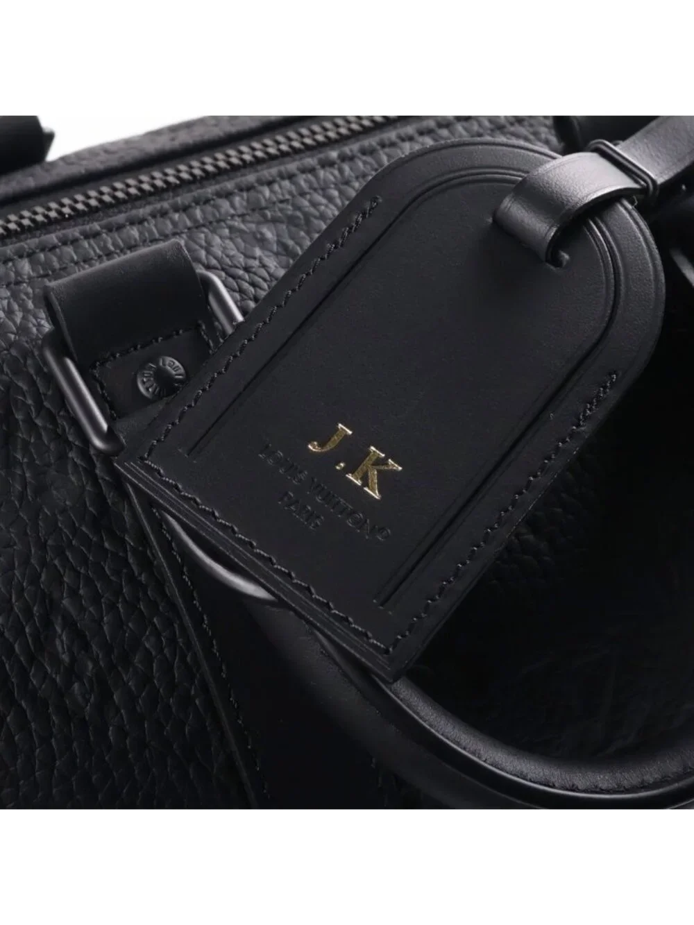 Louis Vuitton Keepall Bandouliere 35 Monogram Taurillon Noir Leather 2-Way Bag